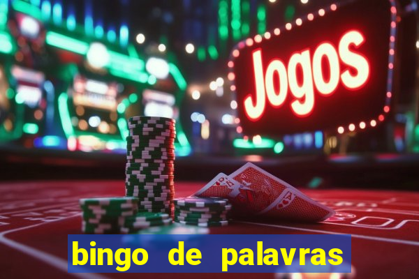 bingo de palavras 3 ano